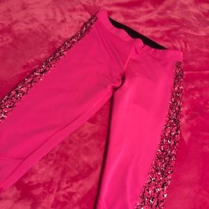 Adidas Pink cropped tights